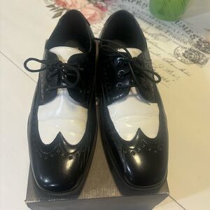 Stacey Adam’s Atticus Black & White Shoes